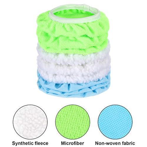 Image of Mudder 5-6 Inches 20 Pcs Car Orbital Buffer Polisher Pad Bonnet, Green