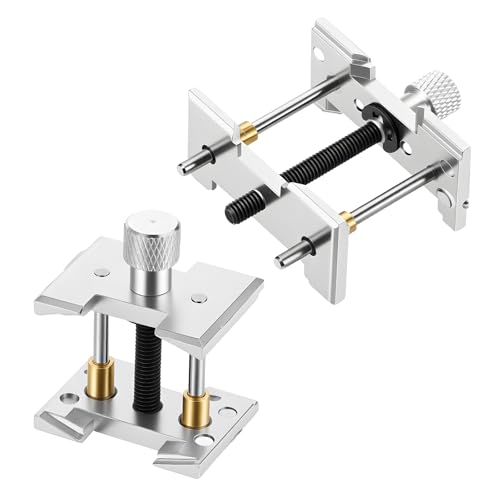 Exclaith Metal Watch Movement Holder Watch Repair Assembly Tool Kit 2 in 1 Reversible Watches Wristwatch Case Vice Clamp