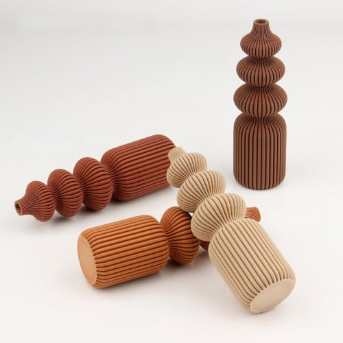 LVVJ3D 3D Printer Filament Bundle Wood PLA Filament 1.75mm Bundle 1.75mm PLA Filament 3D Printing Filament Dimensional Accuracy +/- 0.02mm 200g X 4 Pack(Walnut Oak Cherry Teak)