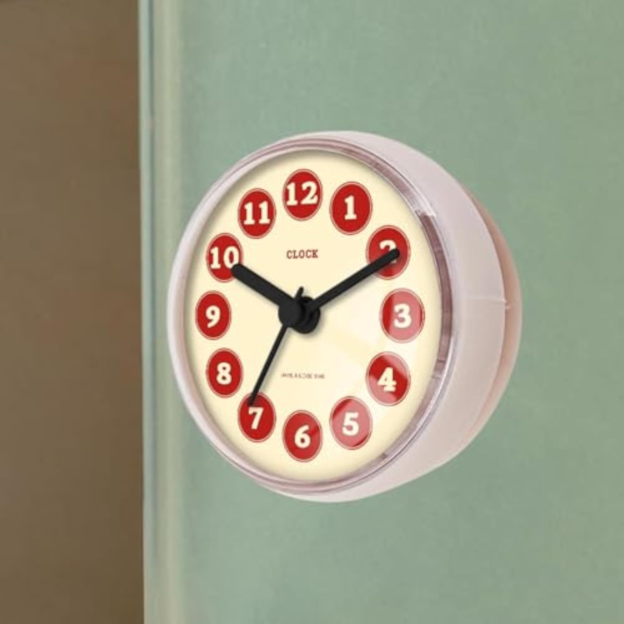 Shower Wall Clock Waterproof Bathroom Shower Clock Style C