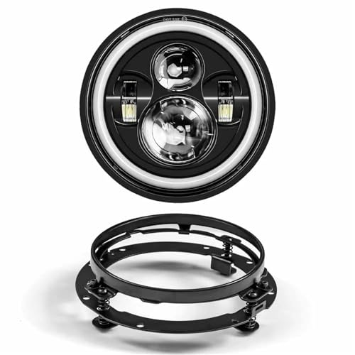 Phare de moto 7 pouces et feux 4.5 pouces pour voyager en Touring Electra Glide