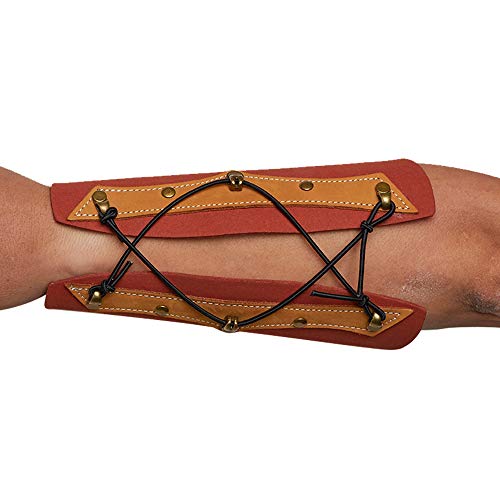 Huntingdoor Archery Armguards Leather Arm Guard Forearm Protector Barcer Tab For Left Hand And Right Hand Shooter Archery Protective Gear Shooting Hunting Armguard #TOP3