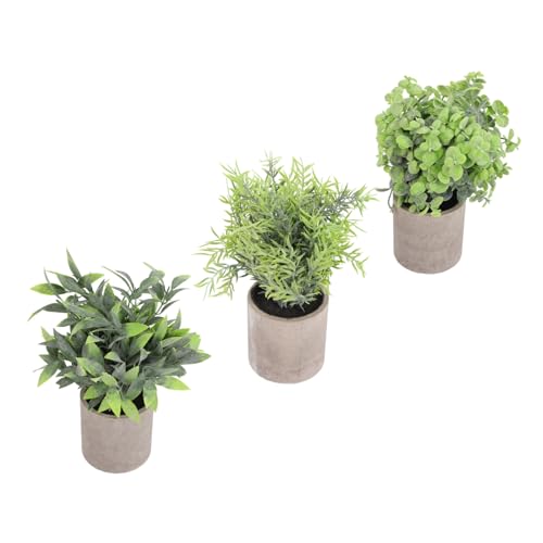 Zerodeko 3 Piezas Verde Artificial Planta En Maceta De Plantas Artificiales Plantas Falsas Verdor Artificial Planta En Maceta Planta Falsa Artificial Plantas Colgantes Pared Artificial