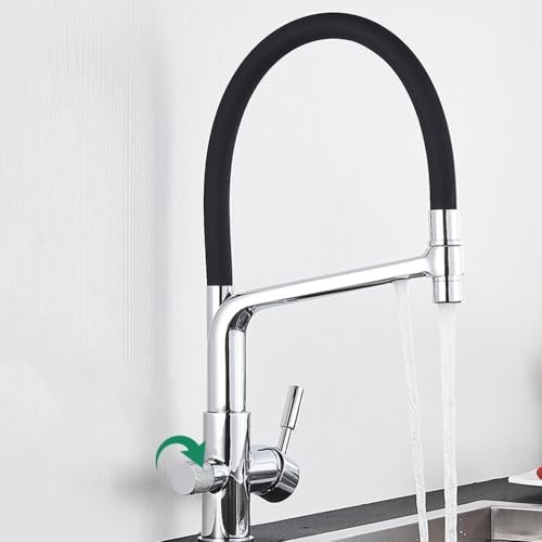 3 robinets de cuisine mitigeur de purification eau pivotant 360°