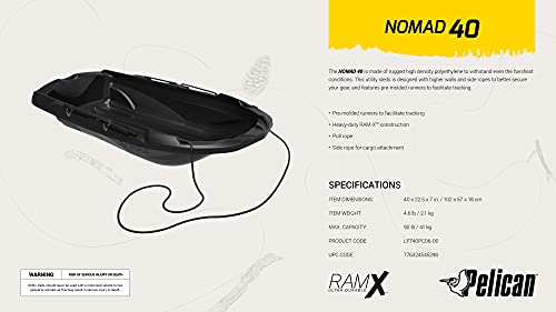 Image of Pelican Nomad 40 Sled - 4 Season Sled - Any Outdoors Activities - Carry Up to 90 lb
