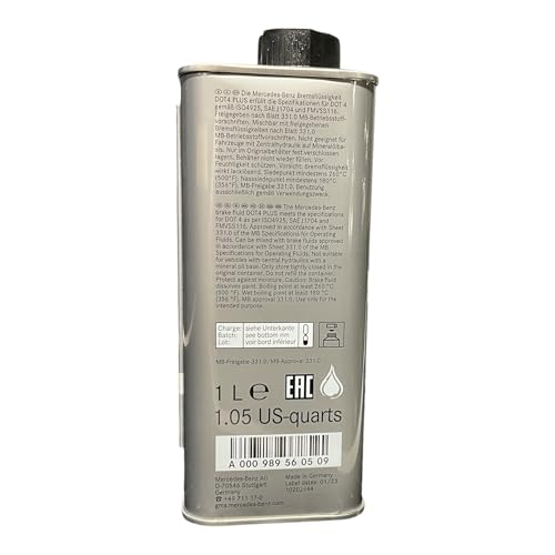 Líquido de frenos ORIGINAL MERCEDES BENZ DOT4 PLUS MB 331.0 1L A000989560509