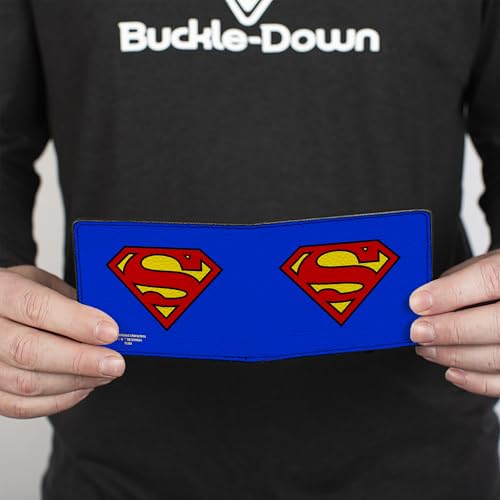 Buckle-Down Wallet Superman Shield Blue/red/Yellow4