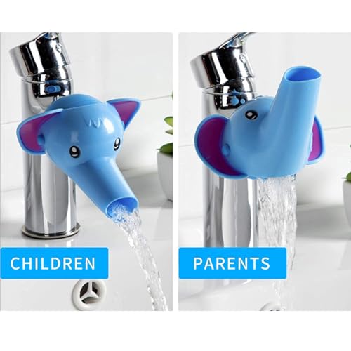 Image of Rubber Hands Washing Elephant Water Tap Holder Faucet Extender for Kitchen and Bathroom (Multicolour, Standard Size)(Pack of 1)