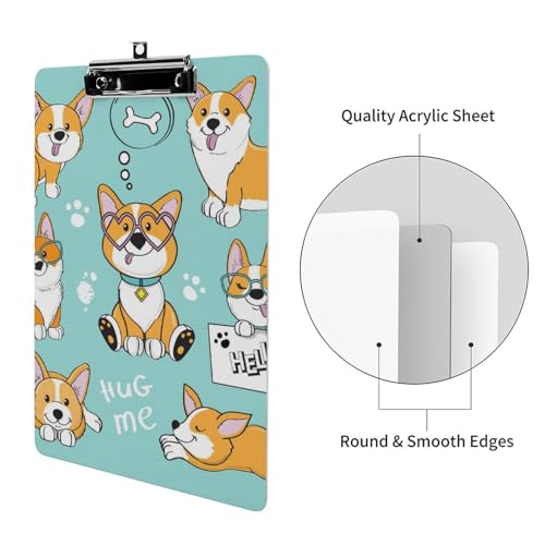 Planchettes à pince porte document A4 Corgi rigide avec clip métallique plat - 3