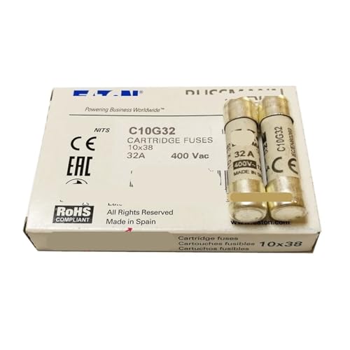 Fusible C10G32 400V 32A pour protection électrique résidentielle et industrielle en lot de 2