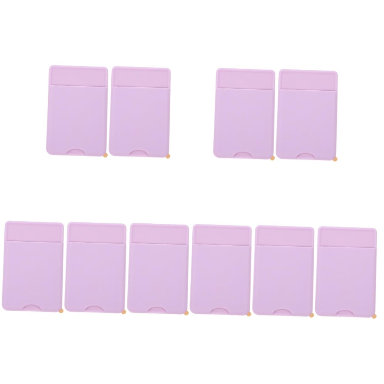 Uonlytech 10pezzi Portafoglio Adesivo Per Smartphone Silicone Da Titolare Per Carte e Biglietti Da Visita