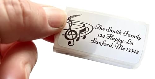 Personalized Music Address Labels – Custom Return Address Stickers with