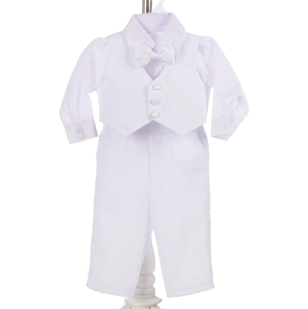 Lito Angels Children's Tuxedo Elegant Wedding Set, Ceremony, Black, Ivory, White - 3