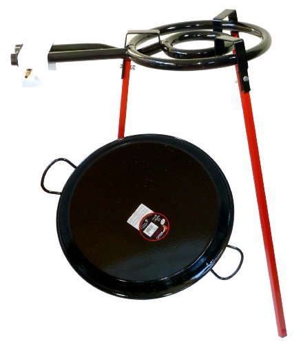 Service à paella émaillé 50 cm avec brûleur à gaz 350 mm (9 à 14 portions) (1)