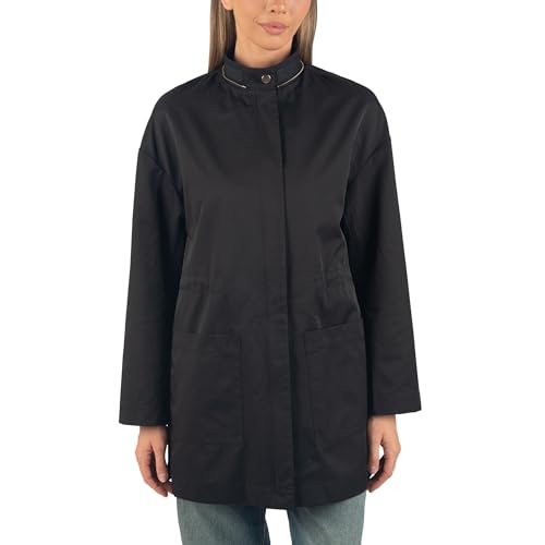 Sleek Black Alpine Swiss Rain Jacket with Removable Hood - Large - Image 4