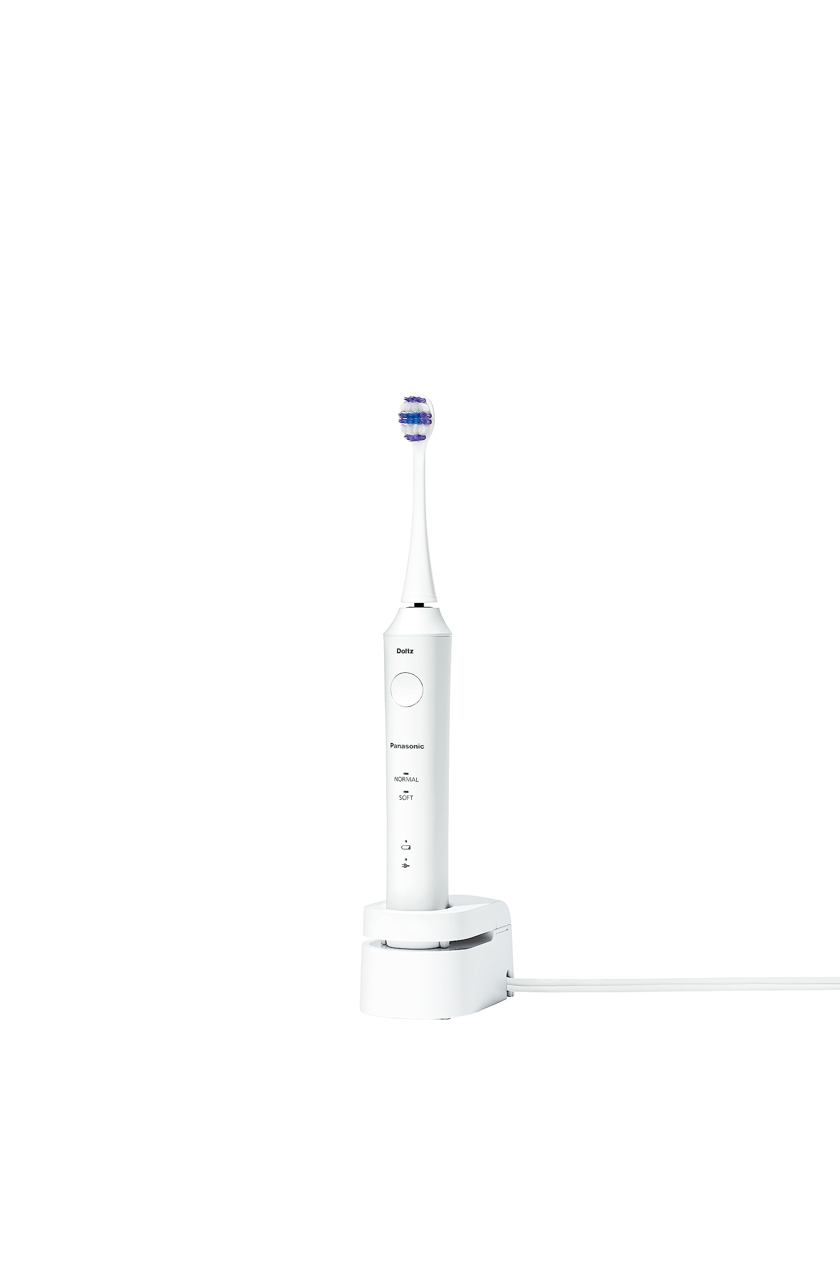 【2023年発売】パナソニック 音波振動ハブラシ ドルツ リニア音波振動 エントリーモデル 海外両用 白 EW-DL39-W
