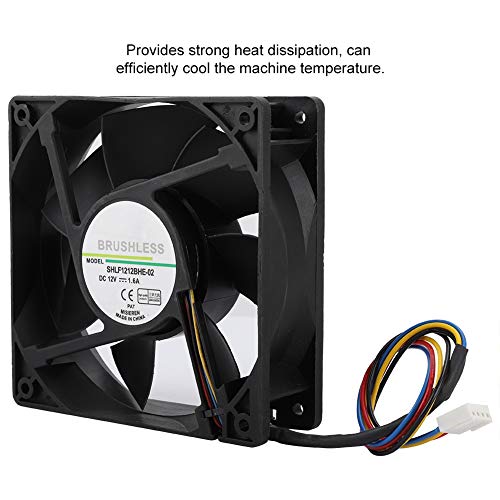 Ventola di raffreddamento PWM, DC12V 1.6A 12CM