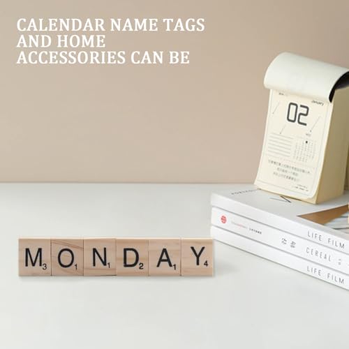 200 Stück Holzbuchstaben,Holzbuchstaben Scrabble,Buchstaben Holz,Holzbuchstaben Klein,Scrabble Buchstaben Holz,A Bis Z,mit Zahlen,für Basteln,Buchstabieren,Geschenk,Lernen,20 x 18 x 4mm