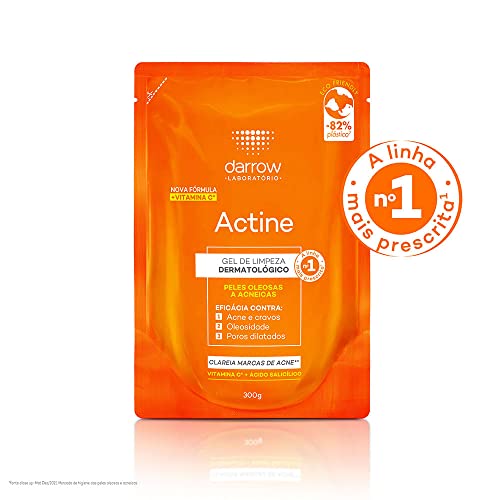 DARROW ACTINE GEL DE LIMPEZA REFIL 300G, Cor: Laranja, Número itens:1