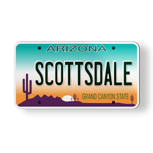 Imán decorativo estilo placa Arizona 3.5 pulgadas miniatura 1
