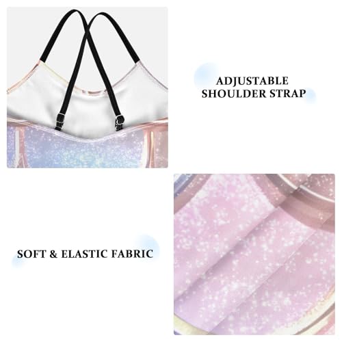 Bolaz Girls Swimsuits One-Piece Bathing Suits Multicolor Kids Sport Summer Beach Swimwear for 3-10 Years Old-Glittering Dragon Scales Pattern3