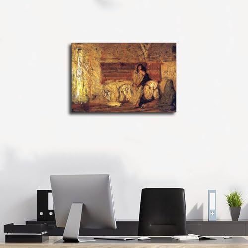 Impression sur toile Study for The Annunciation Tanner tableau mural 30x45 - 3