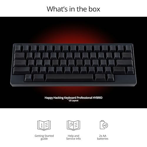 Image of HHKB - Happy Hacking Keyboard Professional Hybrid, Charcoal