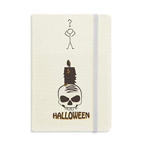 Carnet de questions de sorcière Halloween Candles A5 à motif crâne pour rituels et notes