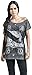Led Zeppelin Shook Me Mujer Camiseta Negro/Gris L, 100% algodón, Ancho