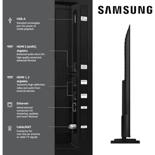 Samsung 43-Inch Q7F Series QLED 4K UHD Smart TV � HDR10+, Alexa Build-in, Bluetooth w/ 12 Month CPS Protection Plan, AUX HDMI Cable, Streaming Bundle - Image 6