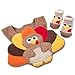 Baby Thanksgiving Bib and Sock Set – 2 Piece Turkey Outfit Accessory for Boys and Girls | Cute Holiday Feeding Bib with Matching Bootie Socks