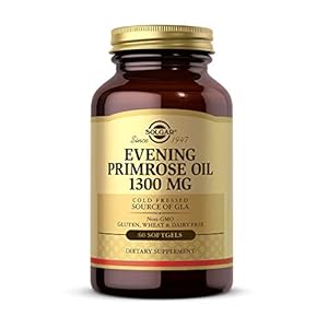 Solgar Evening Primrose Oil 1300 mg 60 Softgels – Promotes Healthy Skin & Cardiovascular Health – Nutritional Support…