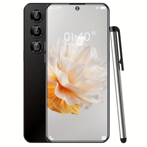 Latest Model 8+256G - 7 Inch Full HD Display - Global Unlocked High Performance Phone with Advanced Camera and Long Lasting Battery, Superb Android Phon (Black)