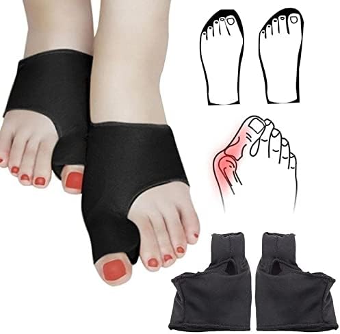 MUSUMI 2Pcs Bunion Corrector Hallux Valgus Corrector Relief Pain Toe Separators Pedicure Tool Bone Thumb Orthopedic Braces Foot Protector Splint (Clear L)