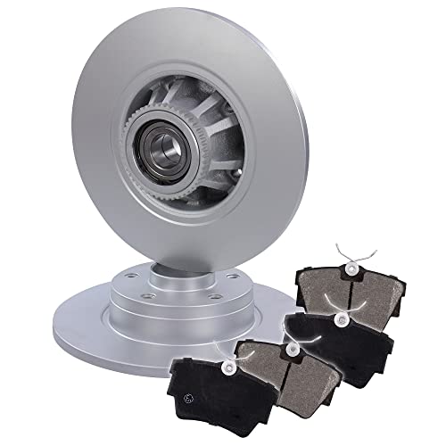 BESTPRICE Bremsenset Hinterachse inkl. Bremsscheiben Ø 280 mm Voll