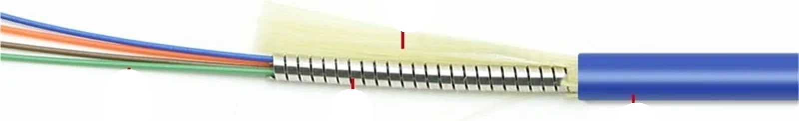 Fiber Optic Patch Cord 6 Core Armored SC LC FC ST A Single Mode 60M-120M(Ask us-Customized)