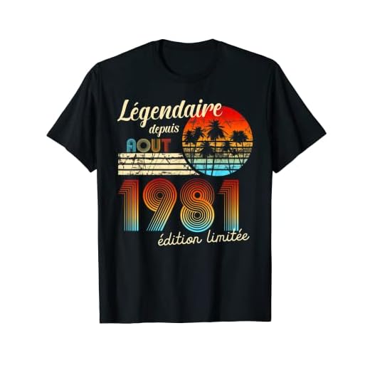 Cumpleaños Nacidos En Legendario Desde Regalo Agosto 1981 Camiseta