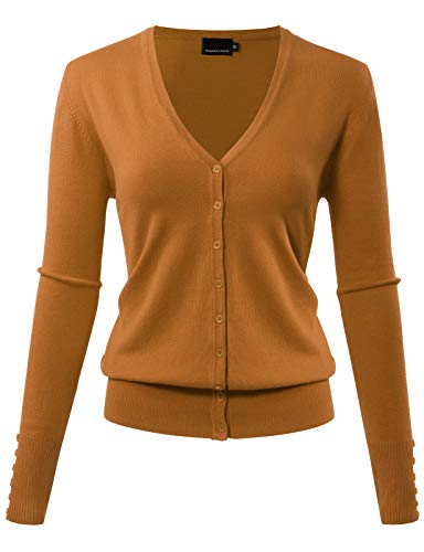 Image of Allsense Women's Long-Sleeve V-Neck Cardigan Sweater