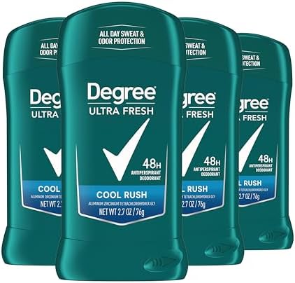 Degree Men Ultra Fresh Antiperspirant Deodorant Stick Cool Rush, 2.6oz 4 Pk