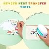 HTVSTD Glow in The Dark HTV Vinyl - 6 Sheets 12'' x 10''Little Dinosaur Patterned HTV Iron on Vinyl Heat Transfer Vinyl for T-Shirts #2