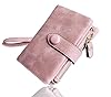 AOXONEL Damen Bifold Leather Wallet RFID blockiert Damen Armband mit kartenhalter-id Fenster geldbörse Small (Rosa) #1