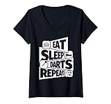 Photo Gallery donna eat sleep freccette ripeti divertente regalo di freccette pe maglietta con collo a v Photo Gallery donna eat sleep freccette ripeti divertente regalo di freccette pe maglietta con collo a v