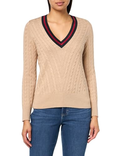 Tommy Hilfiger Womens Cable-Knit Knit Sweater