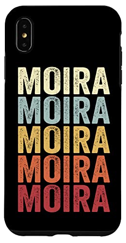 iPhone XS Max Moira New York Moira NY Retro Vintage Text Case