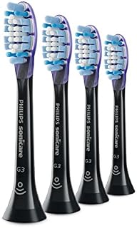 Genuine Philips Sonicare Premium Gum Care replacement toothbrush heads, HX9054/95, BrushSync technology, Black