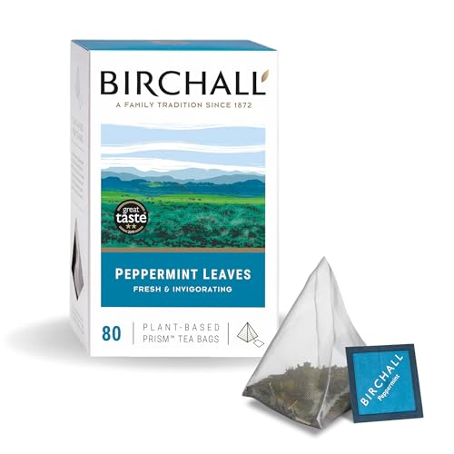 Birchall Peppermint Tea Bags, 80 Prism Bags