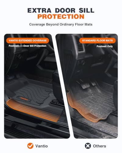 Image of Floor Mats for Toyota Tacoma 2024 2025 2026 Double Cab Auto Tran Gas