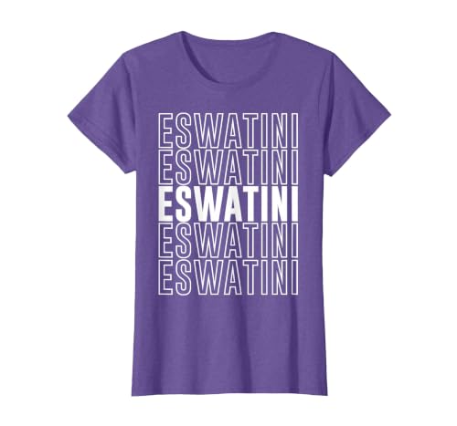 Eswatini T-Shirt, Women, Purple Heather, XX-Large