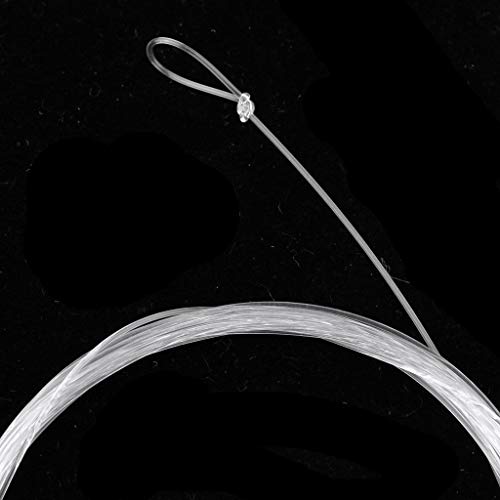 5 piezas líder de pesca con línea de nylon transparente miniatura 6
