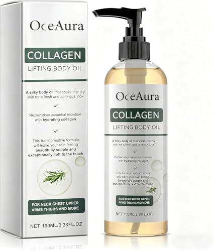 Collagen Lifting Body Oil Collagen Oil for Skin Tightening Designed to Smooth the Look of Scars Wrinkles and Stretch Marks Gentle Enough for Sensitive Skin